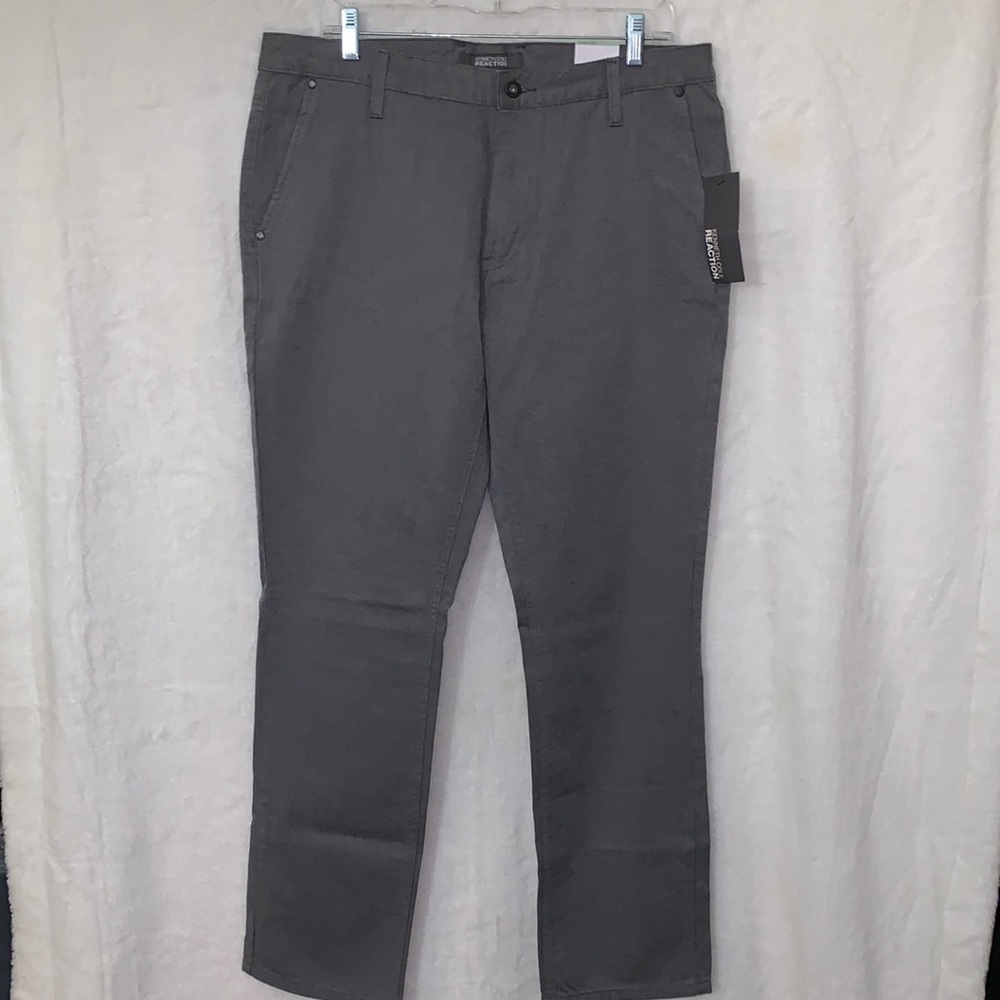 Kenneth Cole Reaction Men’s Pants Size 34X32 Gray New W/Tags